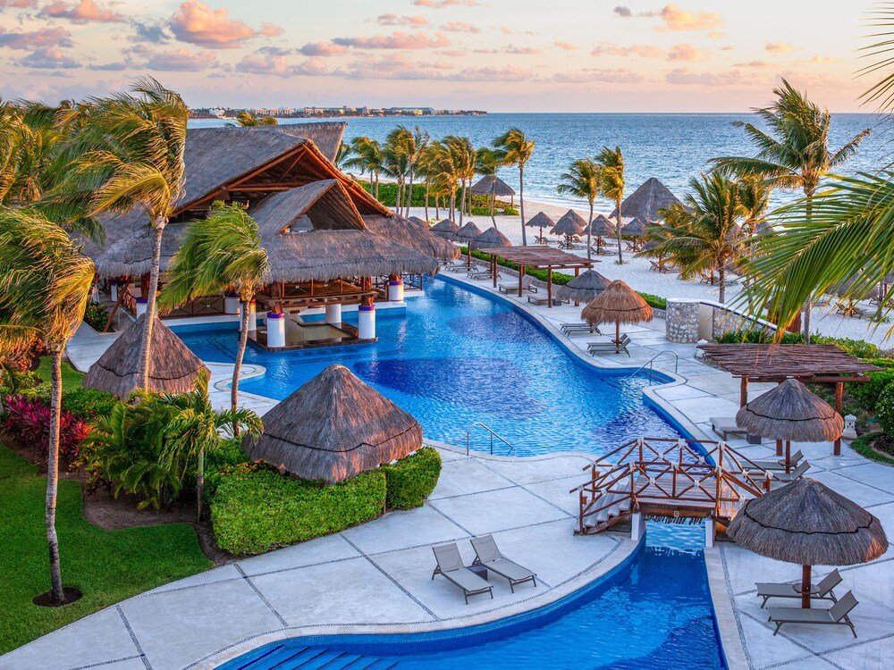 Outdoor pools at Excellence Riviera Cancun resort